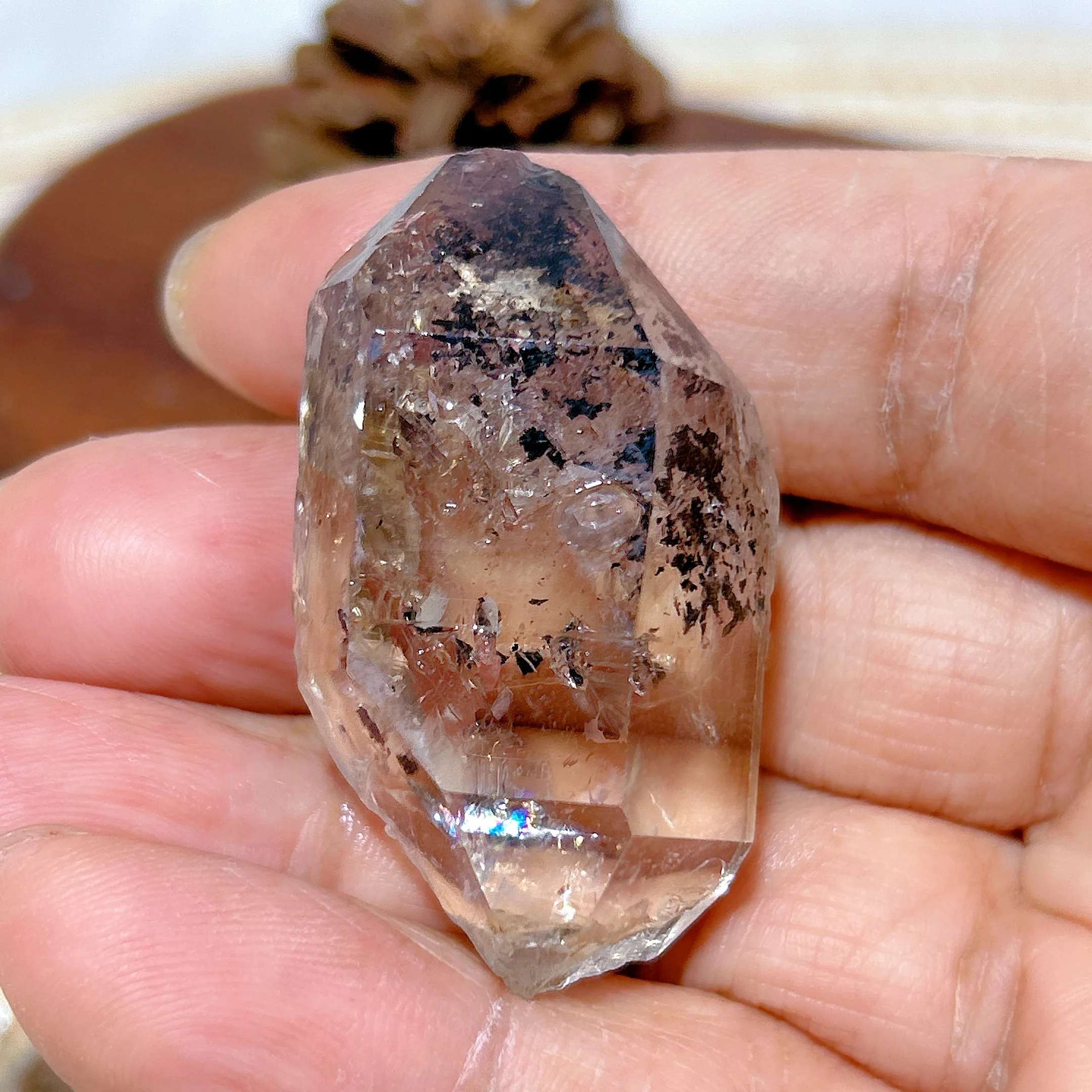 High Quality Natural Crystal Herkimer Diamond Raw Stone Specimen Reiki Healing Gemstones Energy Home Decorations Gift