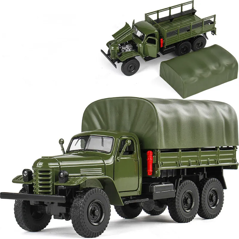 Nuevo modelo de camión militar extraíble de aleación 1:32, juguete de camión de transporte de simulación, venta al por mayor