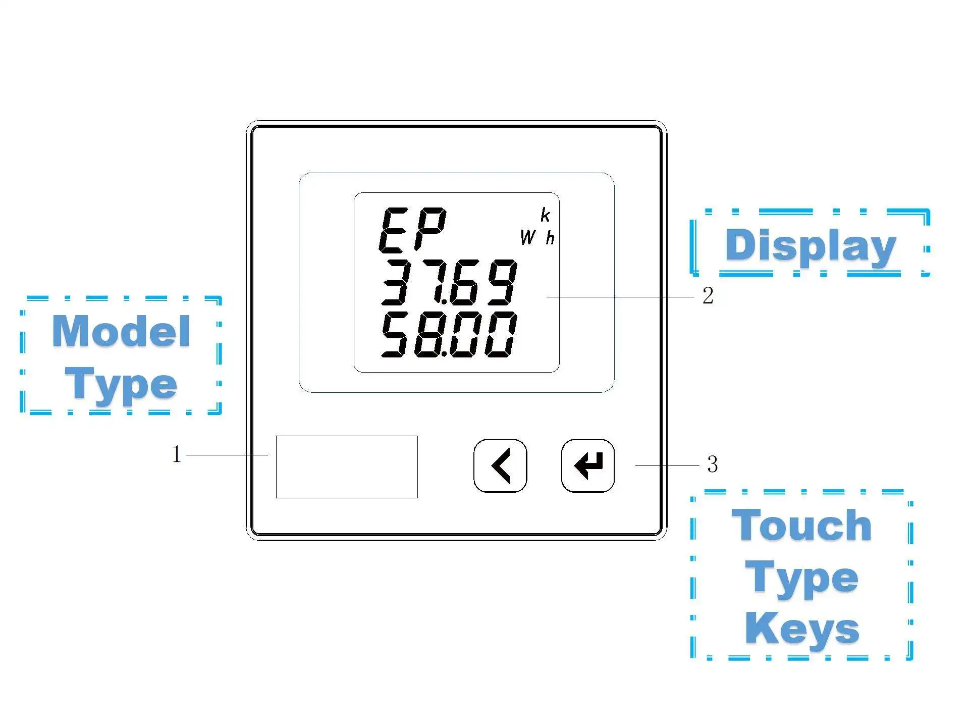 الفولتميتر الرقمي Rs485 مقياس صغير 3 مراحل Lcd الجهد الصغيرة تيار مستمر متر التيار المتناوب التناظرية 3 لوحة المرحلة السعر الفولتميتر الرقمي #3
