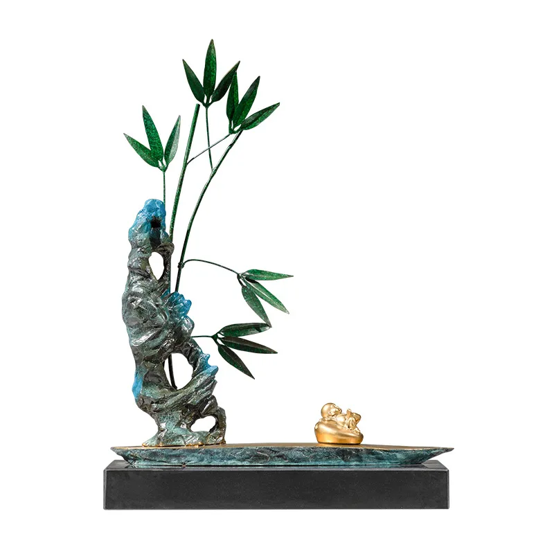 

Abundant bamboo brass ornament creative bamboo copper handicraft ornament living room entrance office decoration