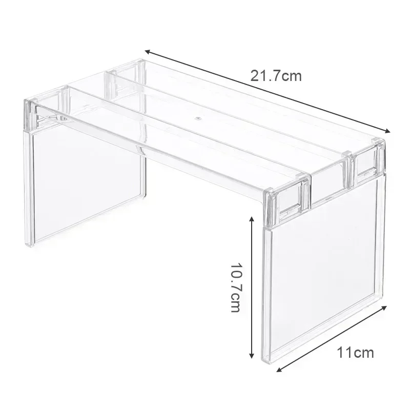 Refrigerator Organizers Storage Rack Fridge Layered Separator Shelves Transparent Desktop Stand Save Space Kitchen