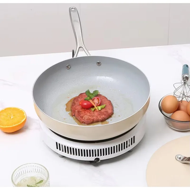 Modern Kitchen Cookware Set 7-piece non-stick cookware set with aluminum cover and ceramic coating