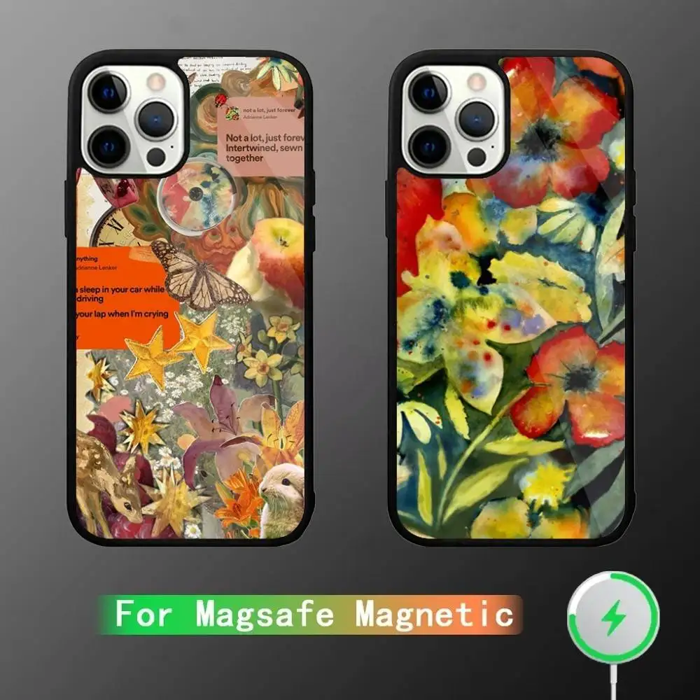 

A-Adrianne L-Lenker Songs Phone Case For iPhone 17,16,15,14,13,12,11,Pro,Max,Plus,Mini,SE4,E Magnetic Magsafe Wireless Charging