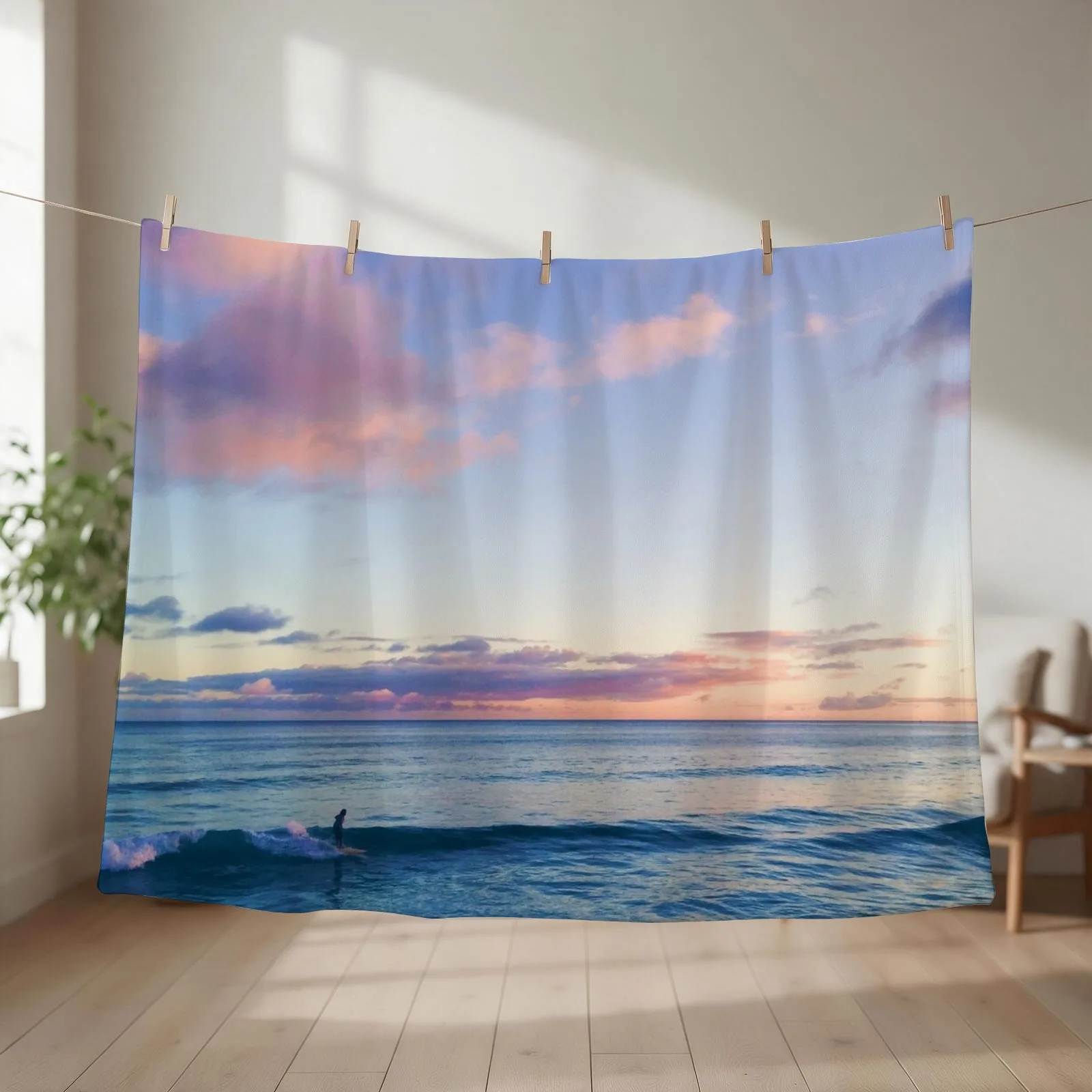 Surfin in a Pastel Dream - Honolulu, Hawaii Throw Blanket Decorative Sofas for babies heavy to sleep for winter Blankets