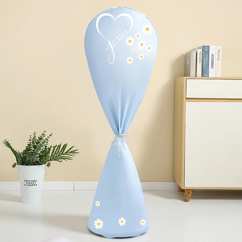 Protective Waterproof Fan Cover Made of Thick PEVA with Elastic Hem for Complete Dust Protection on Standing Fans