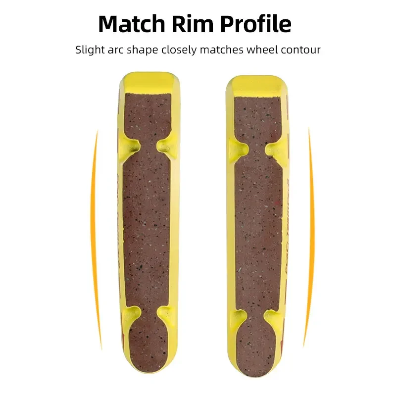 Deemout-pastillas de freno de calidad para llantas de carbono, pinza de bicicleta de carretera, insertos de frenado, bloque para juego de ruedas de