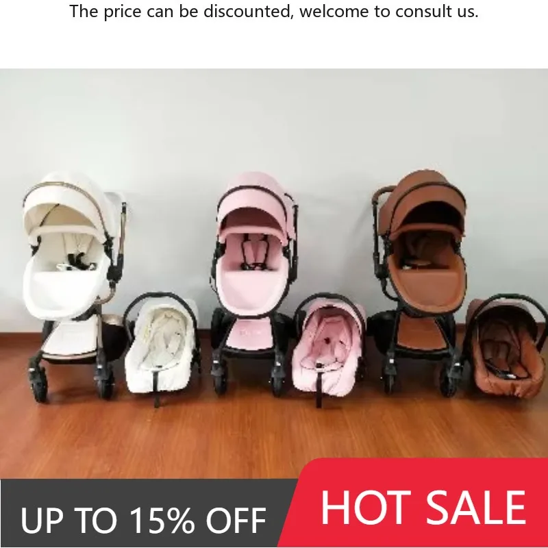 

Chinese Aluminum Frame Leather Cover En1888 Aulon Baby Stroller 3 In 1 With Car Seat TS69