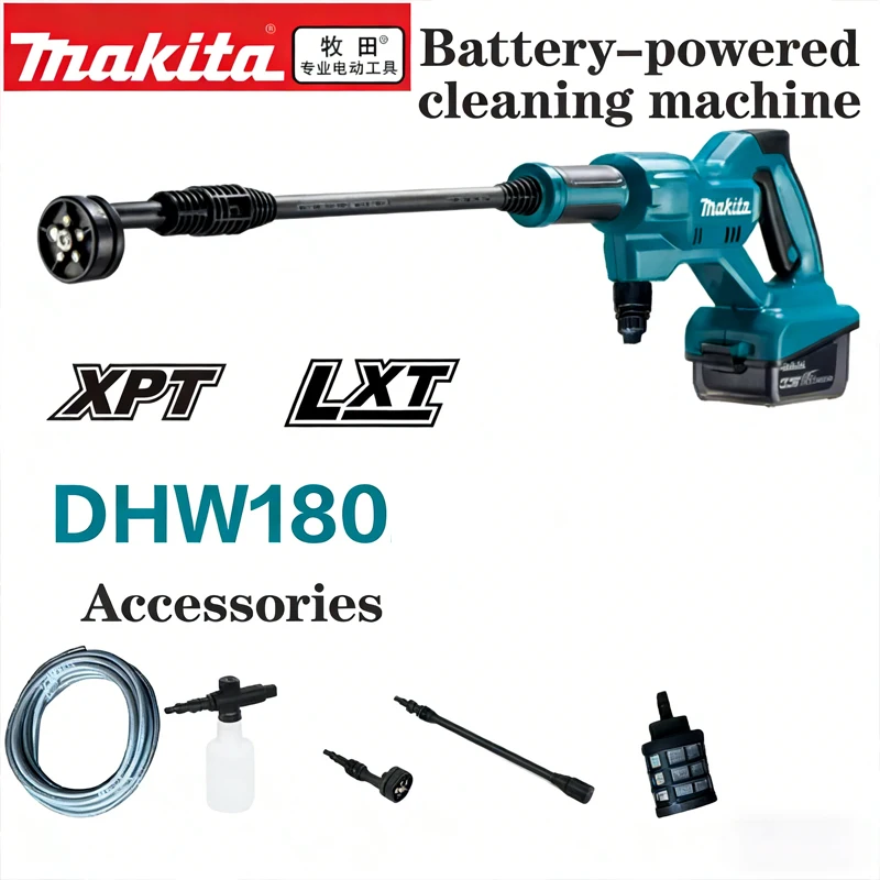 ? ? Makita Originele DHW180 Draadloze Wasmachine 18V Lithium Gereedschap Reiniging Familie Editie Efficiënte Reiniging Elektrische Gereedschappen
