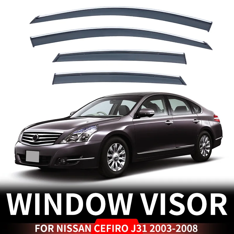 

Для Nissan Cefiro 1994-2008: Дефлекторы окон, ветровики, защита от дождя и солнца, аксессуары для авто, стайлинг автомобиля