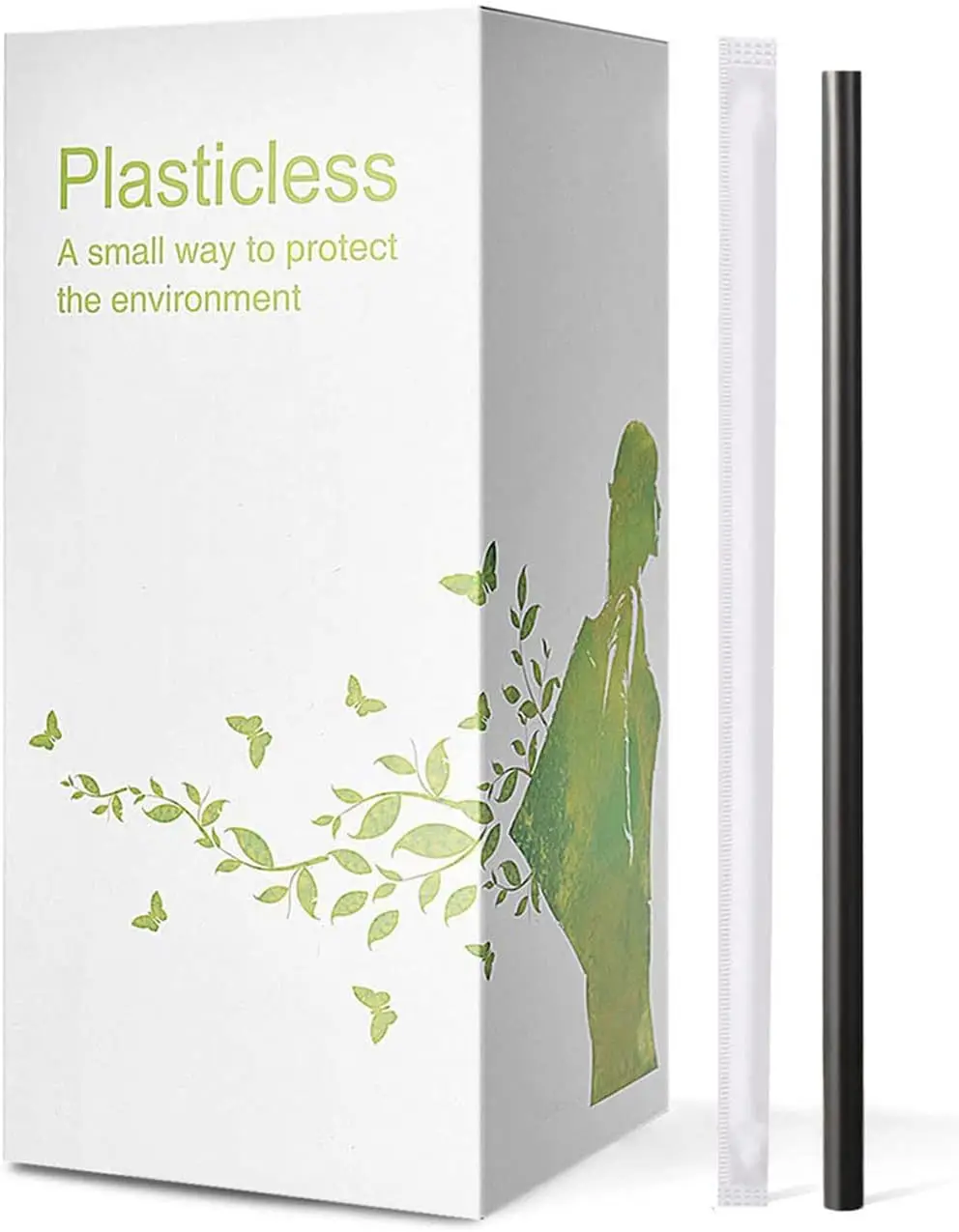

200 Count Biodegradable PLA Straws, Eco-Friendly Disposable Drinking Straws for Coffee and Drinks
