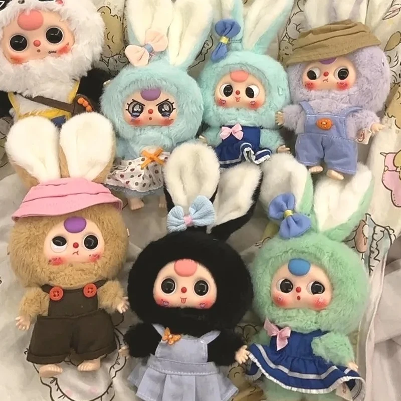 

Baby Three Macaron Little Rabbit V1 Series Cute Blind Box Plush Doll Trendy Play Mystery Box Pendant Decoration Collectible Gift