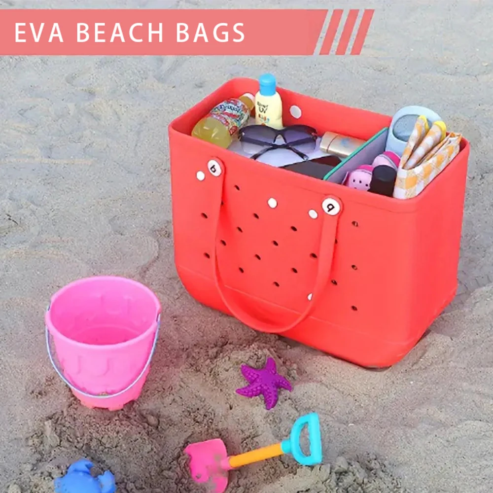 

EVASTORE Mommy Bag Beach Bag Baby Supplies Diaper Storage Handbag Hole Bag Portable Shopping Basket Travel Outing Storage Bags