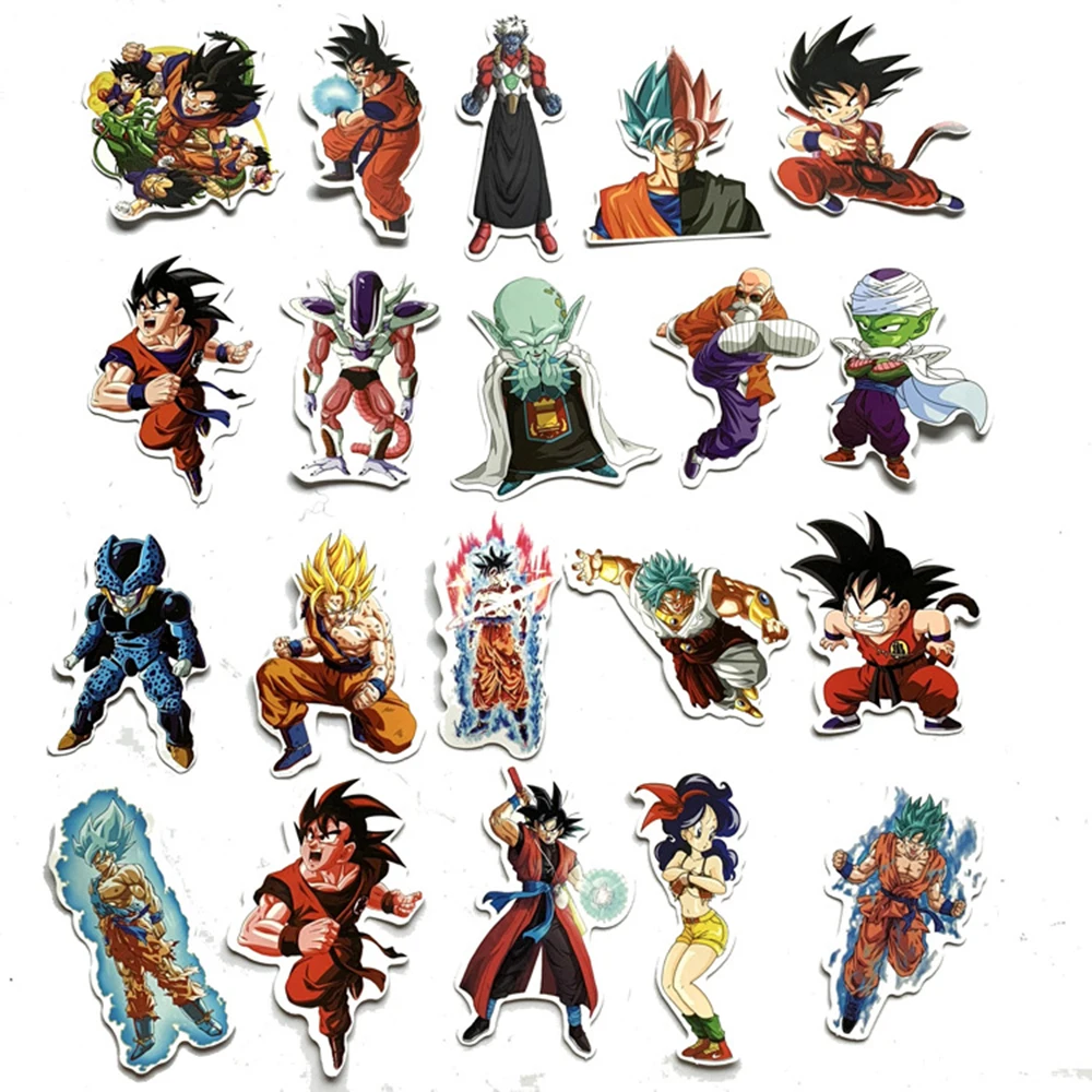 10/30/50/100PCS Anime Dragon Ball Son Goku Stickers Graffiti Kids Decal Toy DIY Skateboard Laptop Water Bottle Phone Fridge Gift