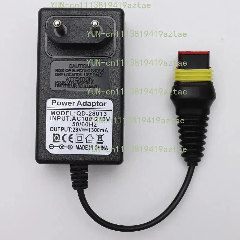 EU Plug 28V 1.3A Power Supply Adapter Compatible With Multiple Robot Mower Replacement Charger