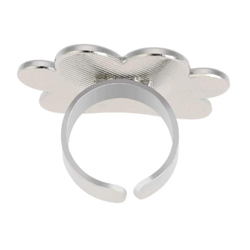 

Mini Finger Ring Nail Art Palette Thumb Ring Manicure Tool Portable Paint Tray For Nail Gel Pigment Storage Light Easy Carry