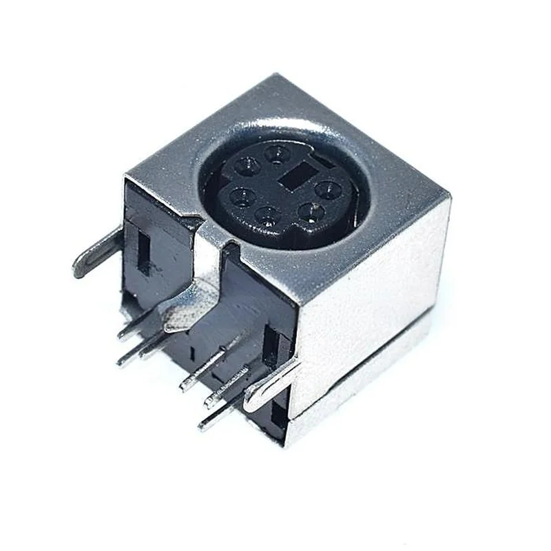 10 قطع منفذ PS2 منفذ PS-2، واجهة PS-2 منفذ الماوس لوحة المفاتيح منفذ الماوس 4 دبوس 6 دبوس 8 دبوس، 6 دبابيس أسود