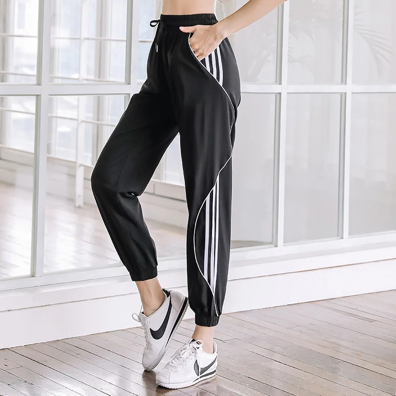 Pantalones de chándal holgados para mujer, ropa deportiva para correr, pantalones de entrenamiento Fitness, Pantalones rectos para mujer, chándal