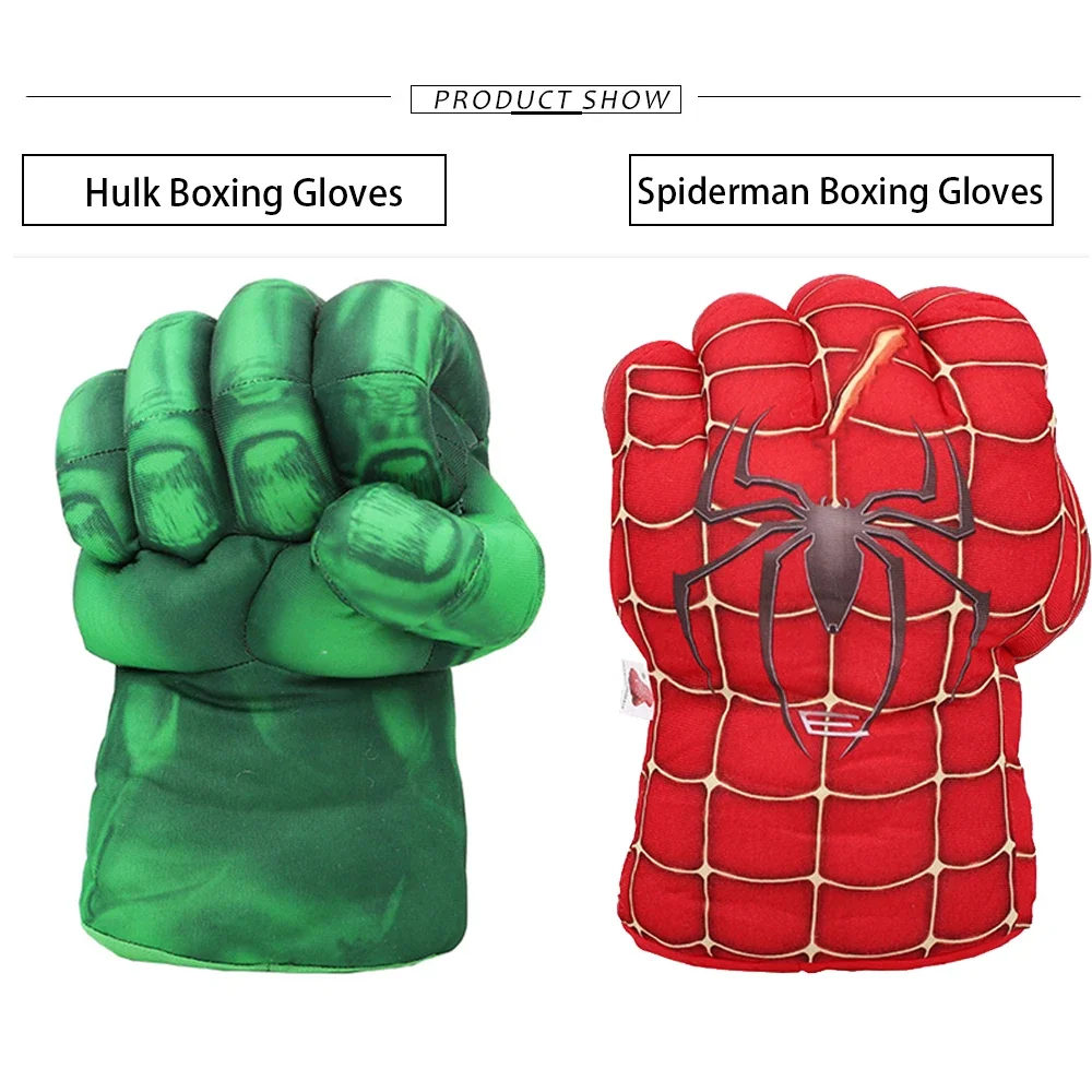 ハルクのスラッシュフィストグローブ（スパイダーマンデザイン）- 巨大ぬいぐるみボクシングおもちゃ＆スーパーヒーローファン向けギフト（スーパーヒーローデザイン）