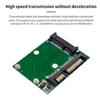 TISHRIC M.2 MSATA SSD To 2.5 SATA Adapter M2 Mini PCI SSD Converter Riser Card Module Board For PC Laptop Add On Card Up To 6Gps 3