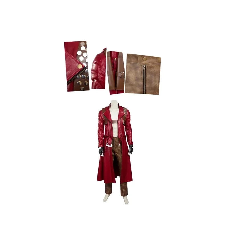 12Dante Costume Cosplay Costume DMC da uomo Deluxe Outfit Adulto Halloween Costume Cosplay Giacca COSPLAYONSEN