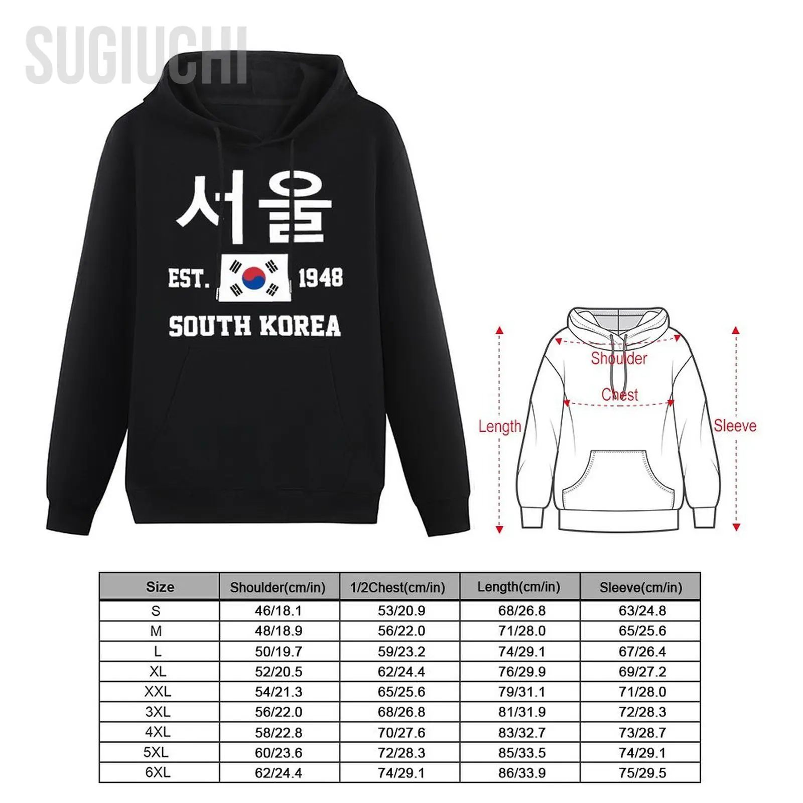 الرجال النساء هوديس كوريا الجنوبية EST.1948 سول سيول كابيتال هوديي البلوز مقنعين الهيب هوب البلوز القطن للجنسين