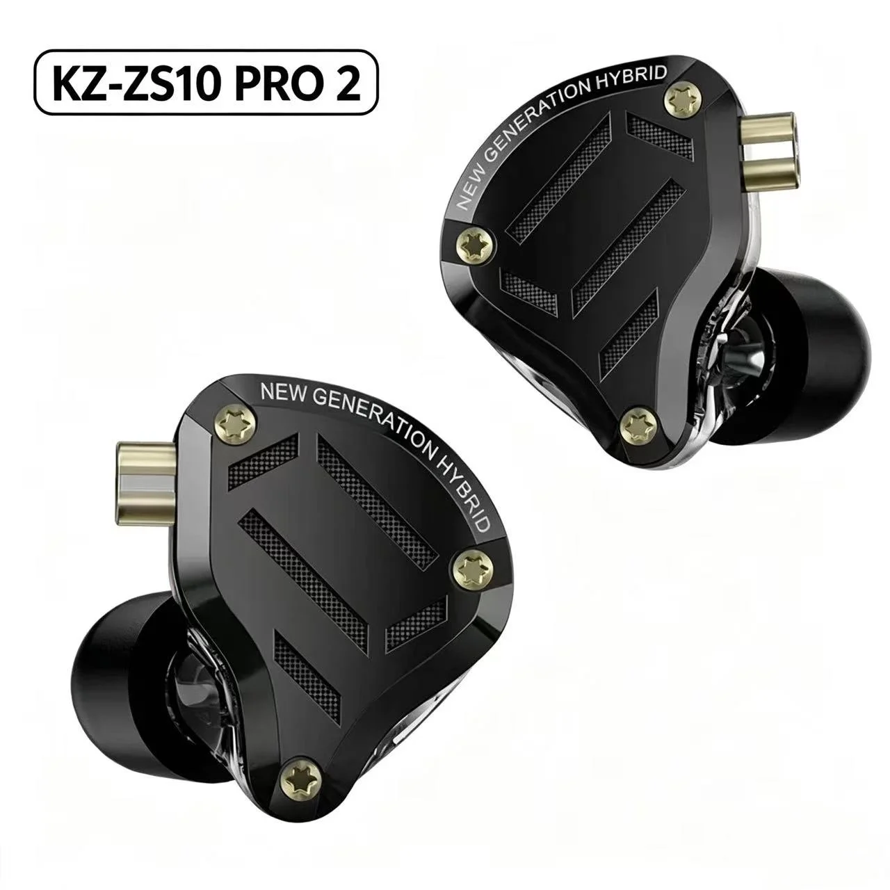 

Наушники KZ ZS10 Pro 2 In Ear Wired Hifi с 10 динамическими излучателями 10 мм и гибридной балансированной арматурой, с настраиваемым звуком, для мальчиков и девочек
