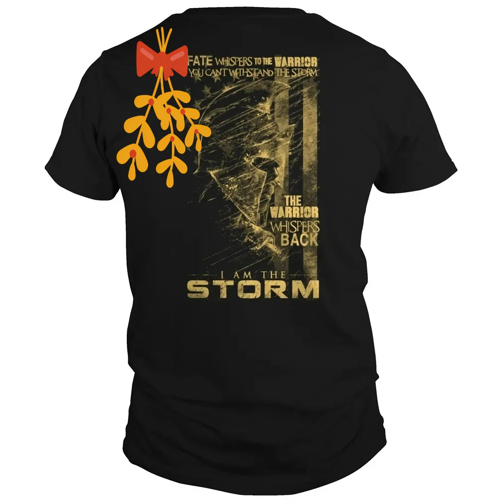 I Am The Storm - Spartan Warrior T-Shirt 100% Cotton O-Neck Summer Short Sleeve Casual Mens T-shirt Size S-3XL
