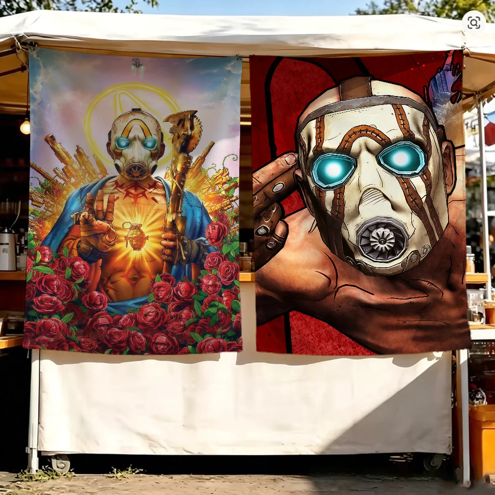 Game B-Borderlands 4 flag For Living Room Hanging Home Dorm Decor Art Garage Bar Wall Club Live Decoration Banner