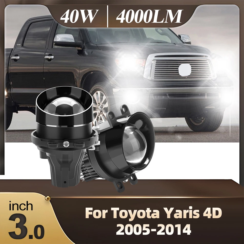 

2 шт. 3,0 дюйма H11 6000K линза проектора противотуманные фары подходят для Toyota Yaris 4D 2005 2006 2007 2008 2009 2010 2011 2012 2013 2014