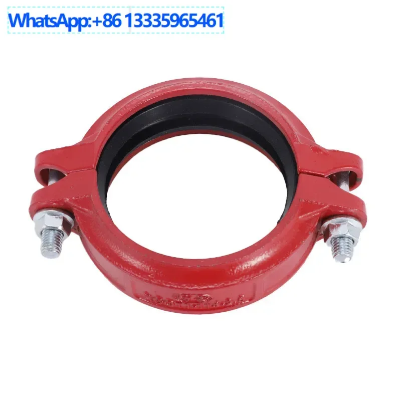 

5Pcs clamp pipe connector, grooved pipe fittings, fire protection Kagu fire protection system grooved clamp, pipe clamp