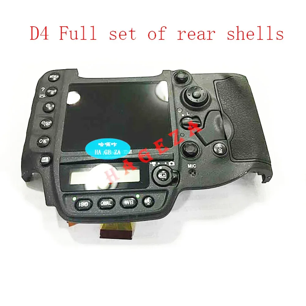 For Nikon D4 Back Cover Full Set of Rear Shells with Key Screen Card Cover Camera Replacement Repair Parts