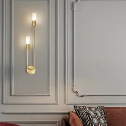 Modern Nordic Led Wall Lamps Long Strip Wall Sconce for Home Hotel Stairs Bedroom Bedside Luxury Living Room Decoration Lamps