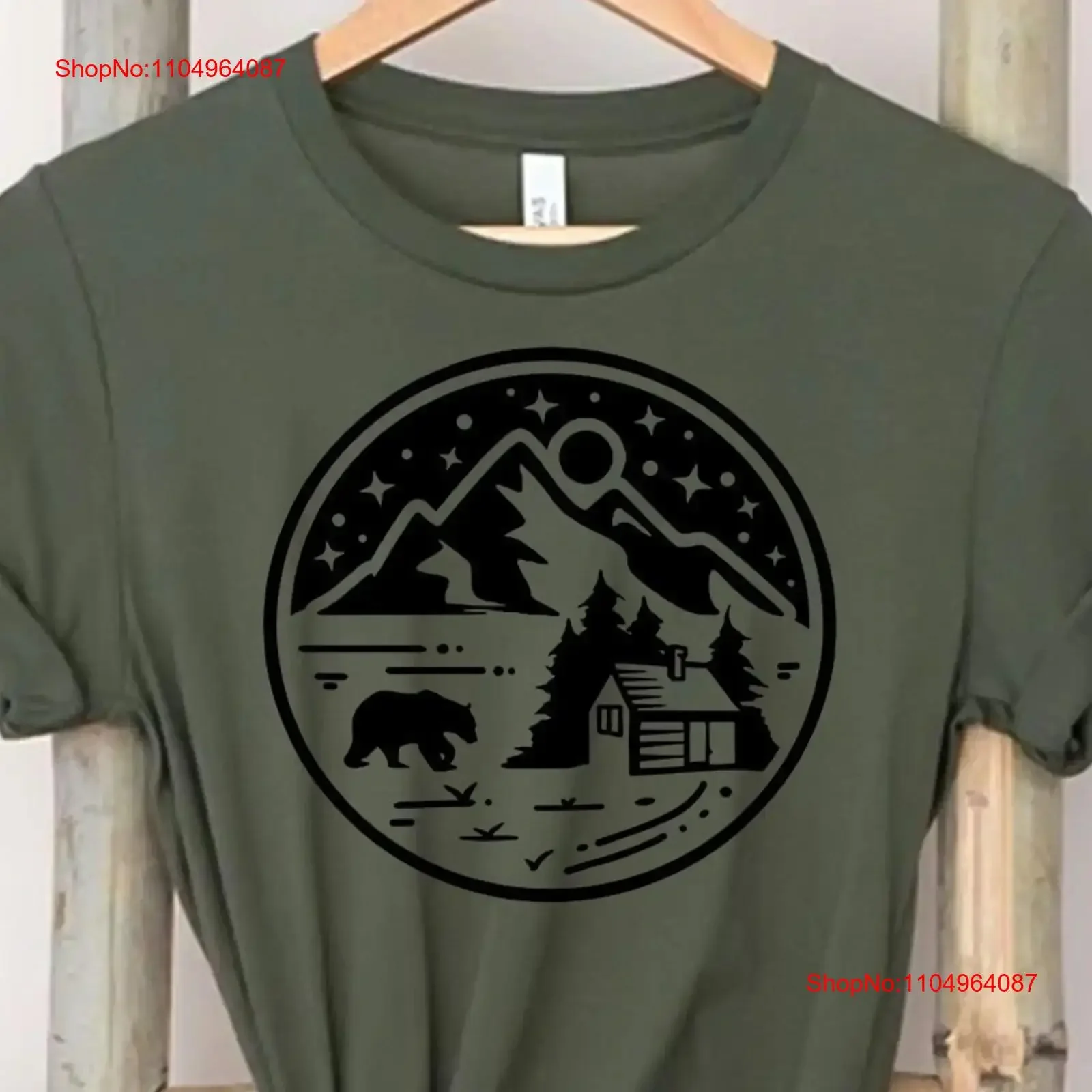 

PNW Cozy Cabin Camping shirt for an Outdoorsy Adventure Mountain NighT T Women and Men Plus Size Available vintage Washed