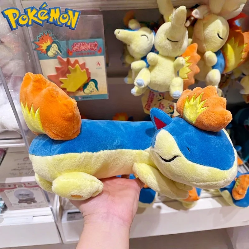 

Genuine PokéMon Cyndaquil Let'S Light It Up Serise Plush Pendant Wrist Pillow Anime Peripheral Versatile Collection Notepad Gift