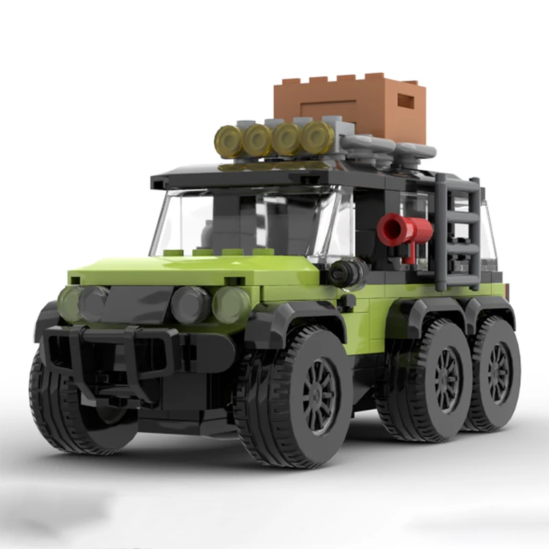 

238 шт. MOC Rhino 6X6 внедорожник, городские строительные блоки, очаровательный подарок для детей, рождественское здание, забавный рождественский подарок