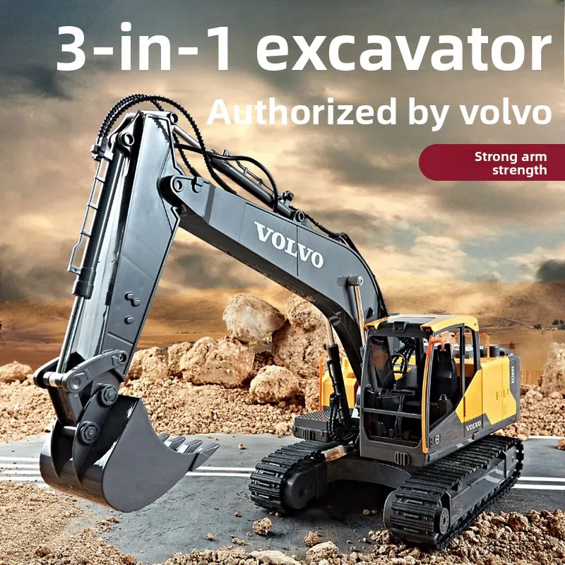 

Double Eagle RC экскаватор с дистанционным управлением три в одном грузовик гусеничный экскаватор из сплава 2,4G инженерный автомобиль игрушечный мальчик детский подарок