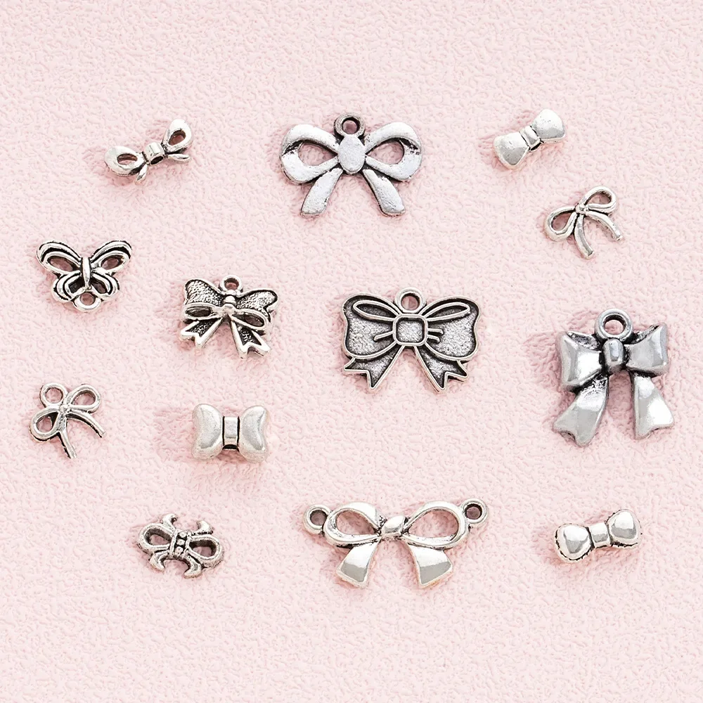 

Sakura bow fashion clothing accessory pendant, diy bow alloy jewelry accessory
