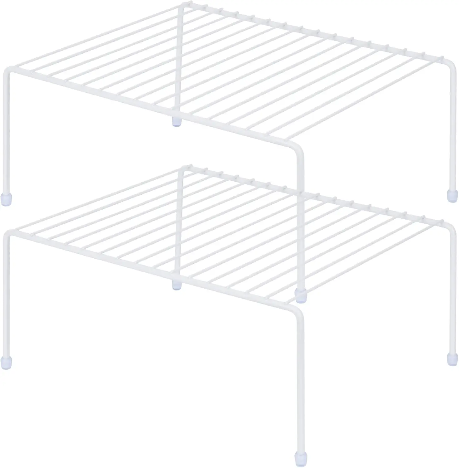 

Полка для кухонного шкафа, сталь 13,1x10,2 дюйма, устойчивая к ржавчине, белая (2 шт.)