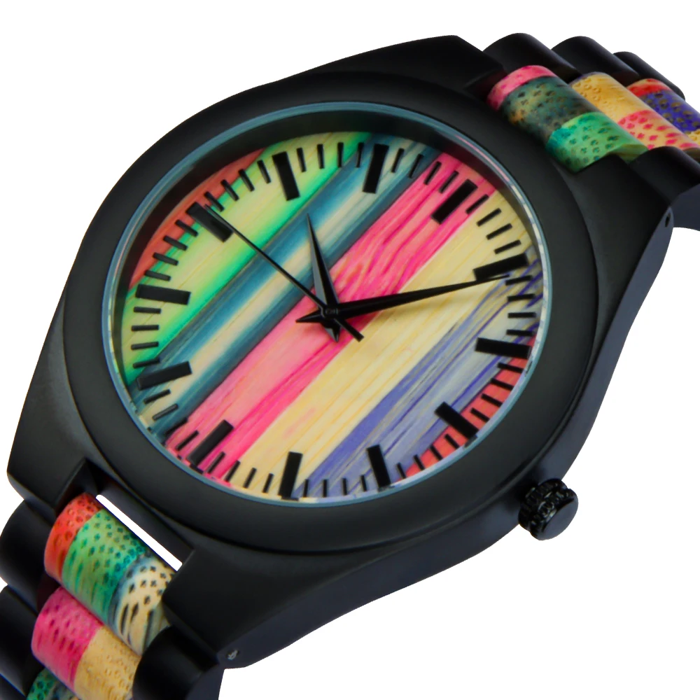 

Men's casual fashionable simple lightweight watch natural handmade wooden scale men's wooden watch