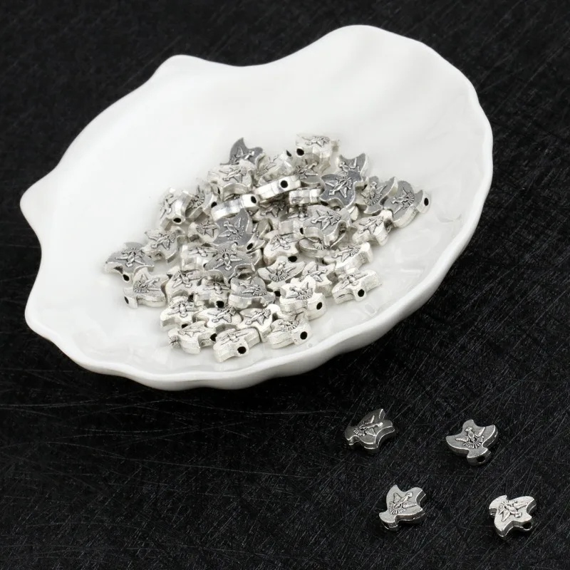 50Pcs/Lot Religious Holy Spirit Dove Loose Spacer Beads for DIY Rosary Necklace Bracelet Jewelry Making Parts Accessories
