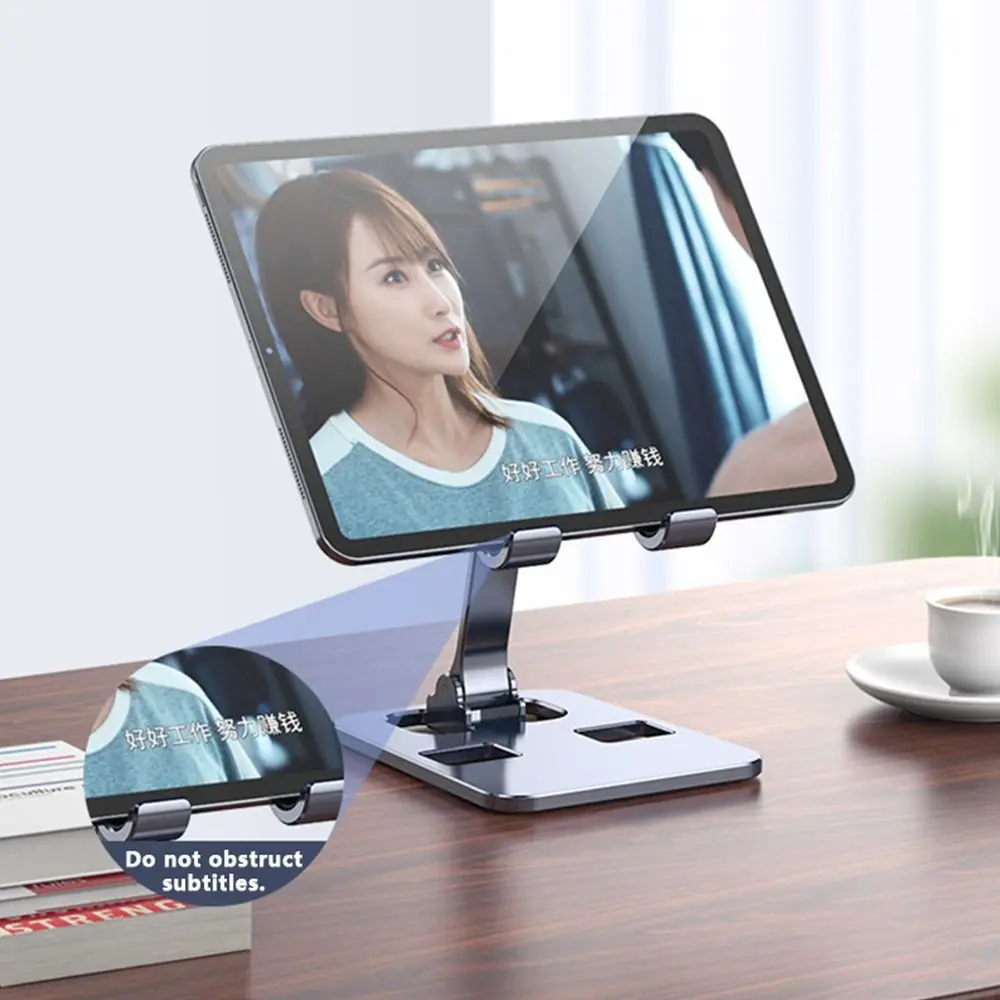 Stable Portable Mobile Phone Stand Aluminum Alloy Universal Smartphone Support Foldable Tablet Holder Desktop Use