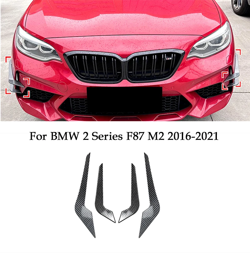 

Car Front Wind Knife for BMW 2 Series F87 M2 2016-2021 Side Wind Blade Air Vent Diffuser Splitter Auto Body Kits Car Accessories