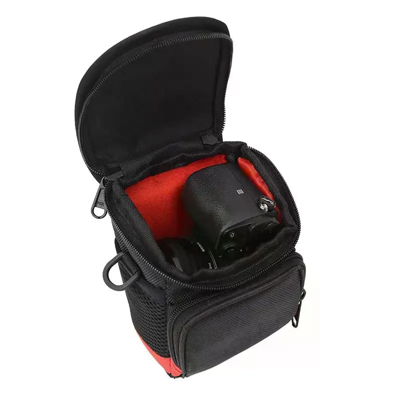 Simplicity Waterproof SLR Camera Bag Nylon Anti Spoilage Digital Shoulder Bag Mini Black Photographer Backpack Micro Camera