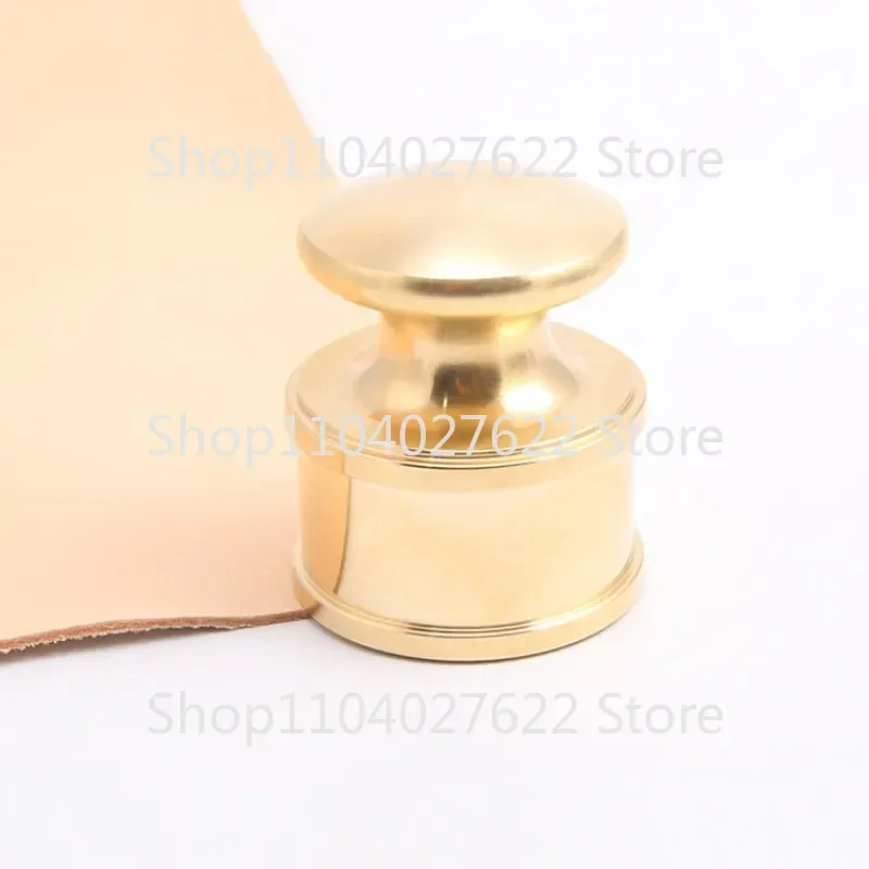 Murcia Town-Main en Cuir Pur Cuivre Acier Inoxydable, Laiton Massif, 1kg, Artisanat Rapide, Outil Carimplanté à la Peau, Pressage DIY, 1Pc