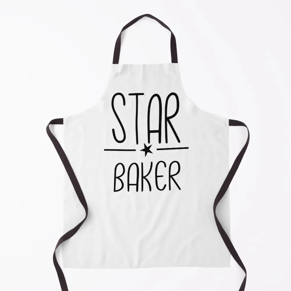 

great british baking show star baker Apron kitchen clothes for men Waterproof women Apron