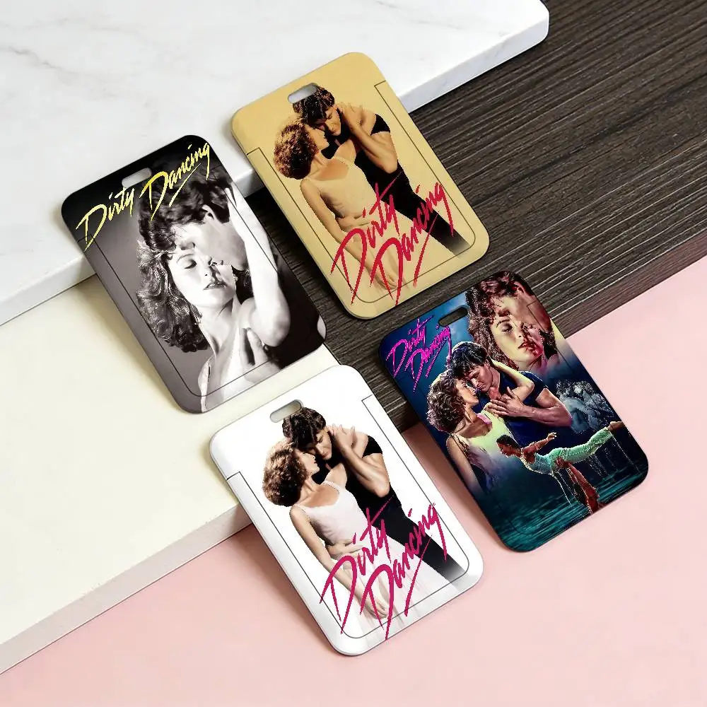 

Film Dirty DancingG Transparent Card Holder Employee Plastic Slide Cover Lanyard Work Business ID Bag Bus
