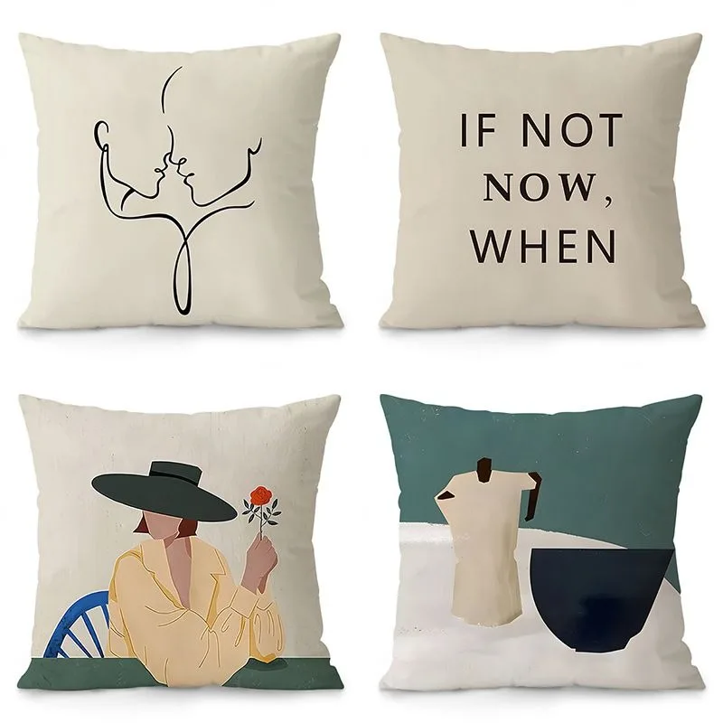 

French vintage niche art pillowcase, suitable for sofa, living room, and bedroom