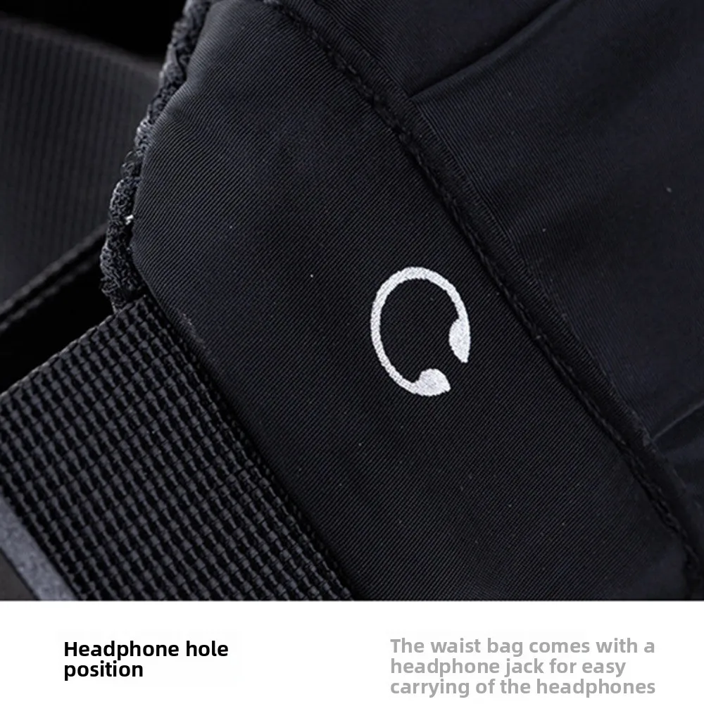 

Ultra-Thin Sport Mobile Waist Bag High Elastic Close Fitting Running Waist Bag Large Capacity Multifunctional Sports Phone Bag