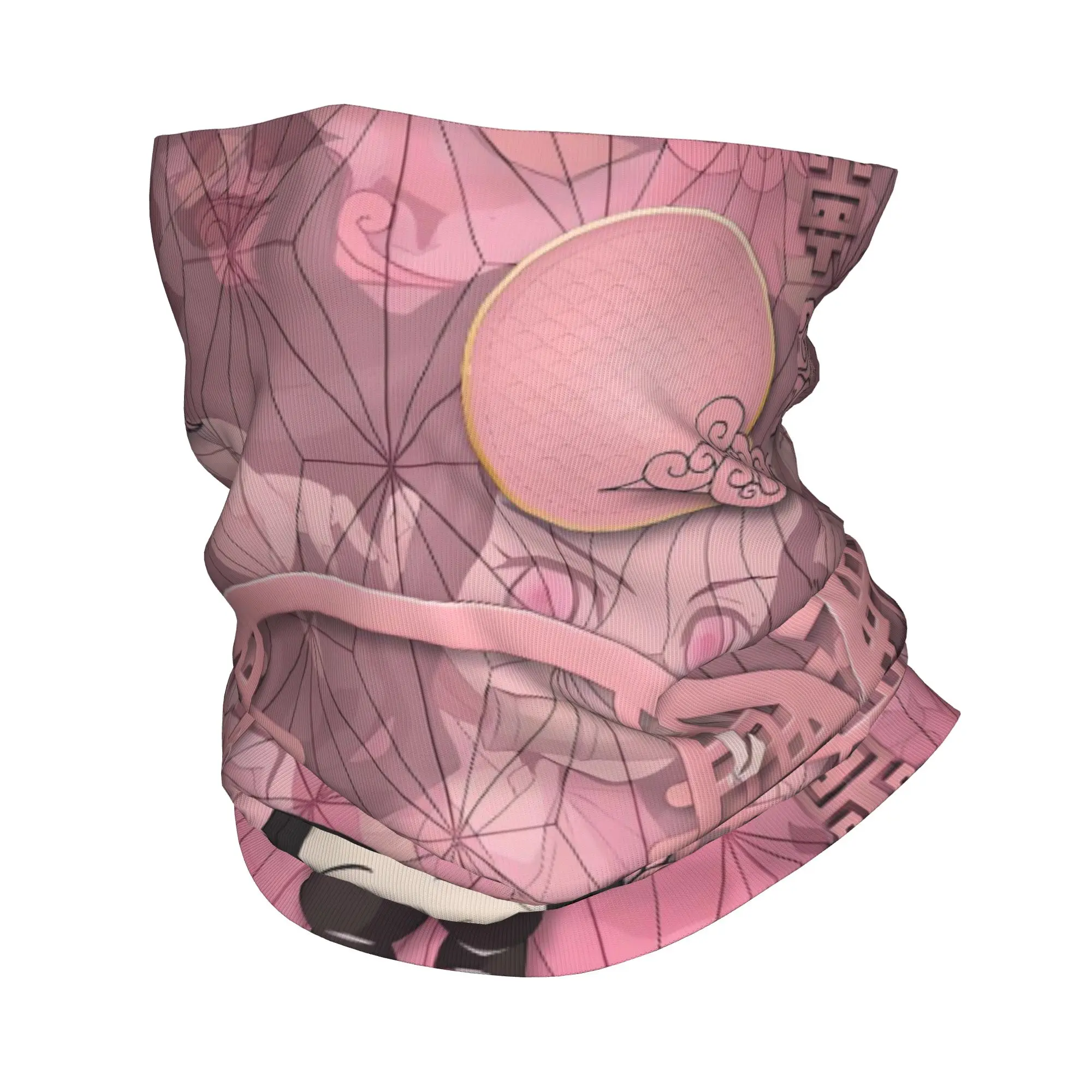 Custom Demones S-Slayer Bandana Winter-Nackenwärmer für Damen, winddichter Wickel-Gesichtsschal für Ski, Gaiter-Kopfband