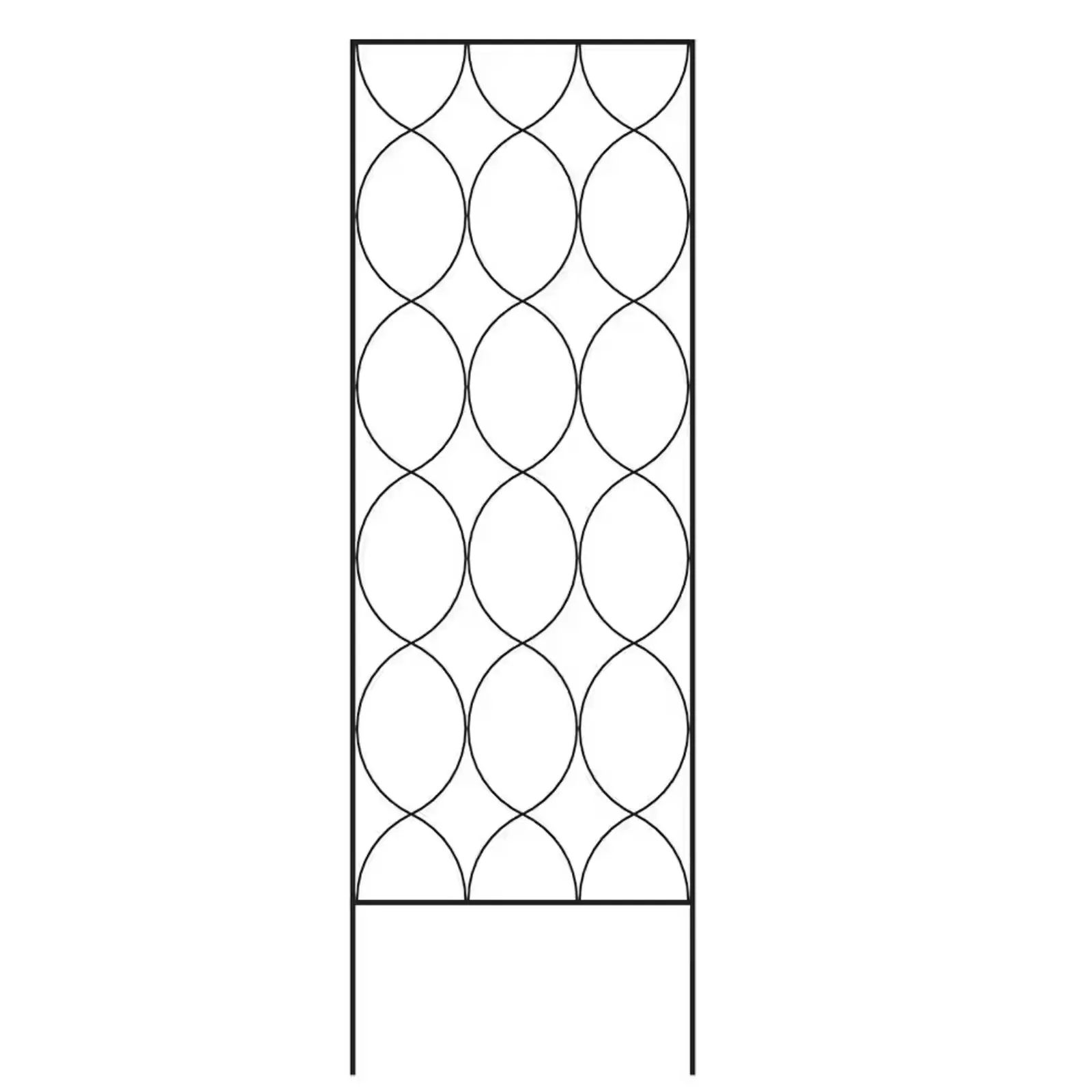 US Garden Essentials，Garden Trellis for Climbing Plants Outdoor，72 in. Glory Trellis in Black